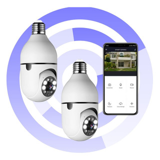 Kit 2 Câmera Lâmpada Ip Segurança Visão Noturna Espiã 360 Hd Kit 2 Câmera Lâmpada Ip Segurança Visão Noturna Espiã 360 Hd