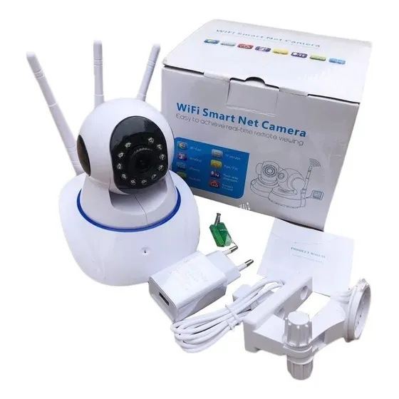 Cámara Ip 360° Hd Onvif Camara Wifi Cctv Color Blanco V380