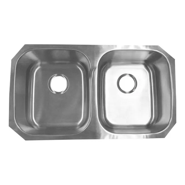 Tarja Doble Tina Submontar Acero Inox Para Monomando