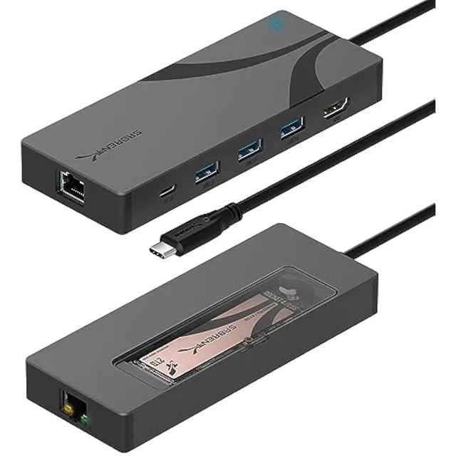Sabrent Hub Usb-c Y Carcasa Ssd, Base De 6 Puertos
