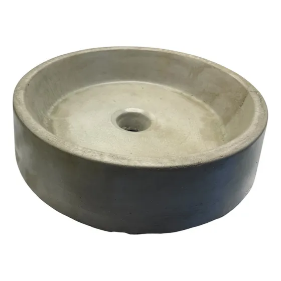 Cuba Sobrepor Concreto Banheiro Redonda 30cm Rustica Ocelot