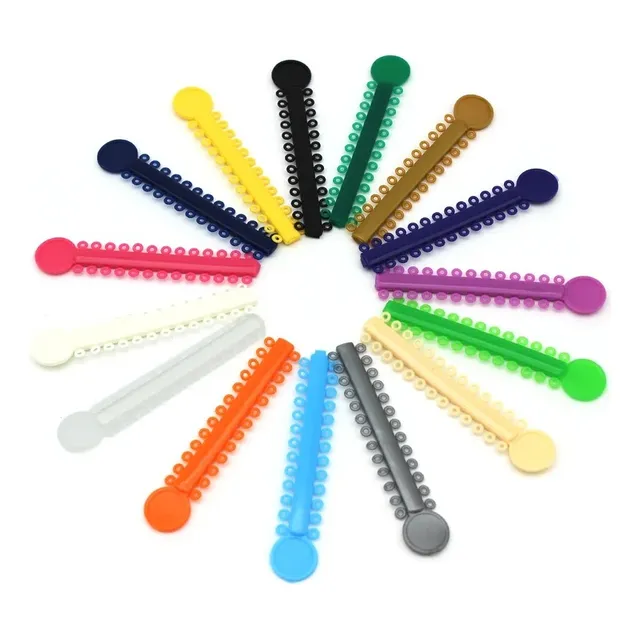Pack Bandas Ligaduras Elásticos Ortodoncia Colores Surtidos
