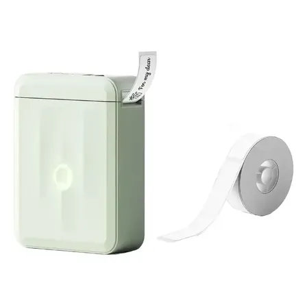 Impressora Etiqueta Niimbot D110 Bluetooth + 1 Rolo Cor Verde-claro