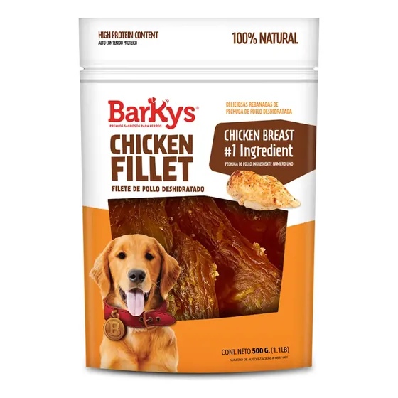 BARKYS Filete de Pollo Deshidratado 100% Natural 500 Grs. | Envío gratis