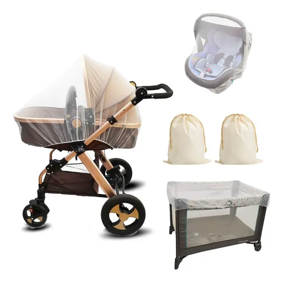 Mosquitero De Malla Para Cochecito De Bebé Accesorios 2pzs