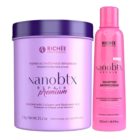 Nanobotox Premium Kilo Richee+shampoo Anti Residuo 250g