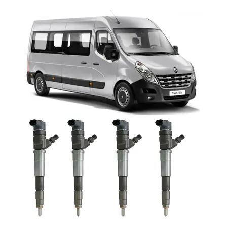 Jogo 4 Bico Injetor Renault Master 2.3 16v M9t Original