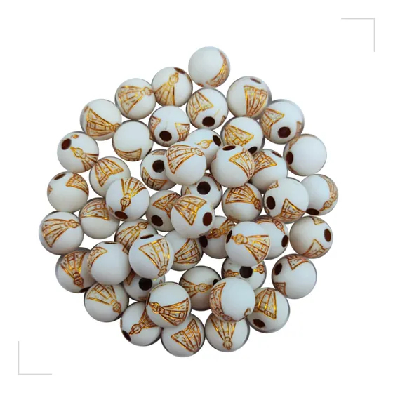 Bola C/furo Para Terço Nossa Senhora Aparecida 8mm C/500gr
