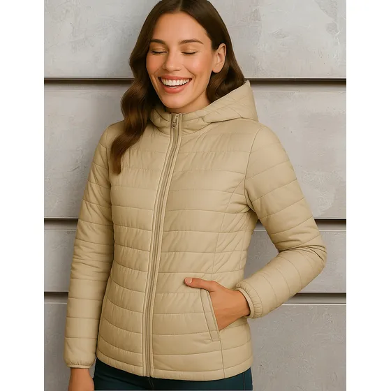 Jaqueta Puffer Feminina Bobojaco Corta Vento Impermeável