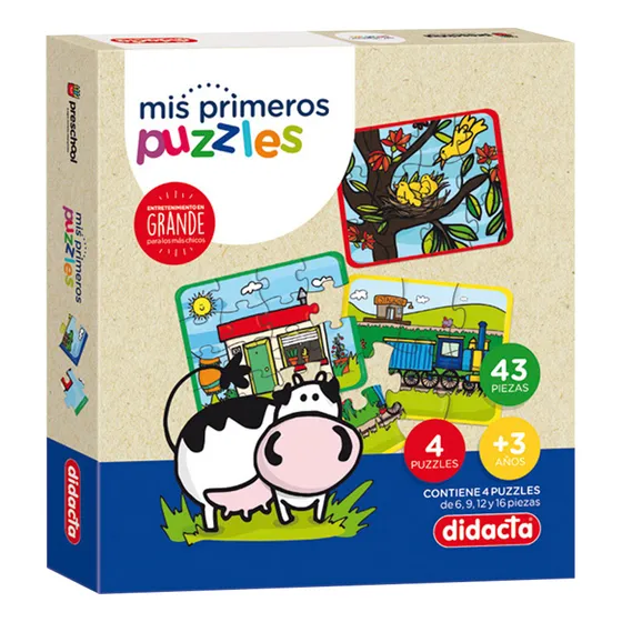 Juego De Mesa Mis Primeros Puzzles Didacta Flaber
