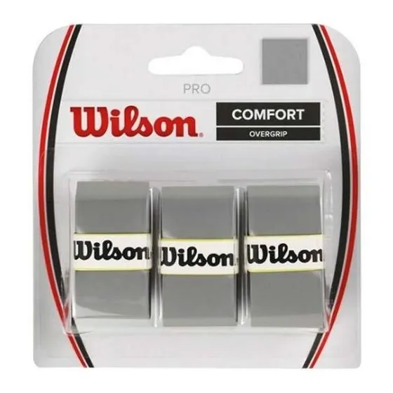 Overgrip Wilson Pro Comfort Tenis / Padel X3 Color Gris