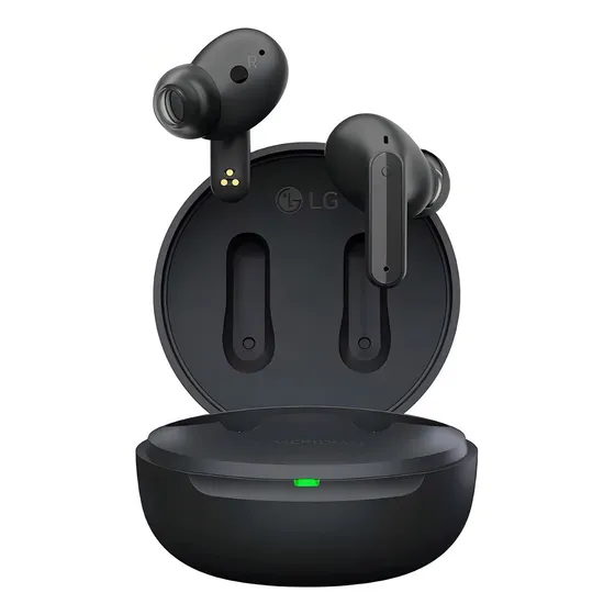 Fones de ouvido sem fio LG Tone Free Fp5, cor de cancelamento de ruído, cor preta, cor clara, verde