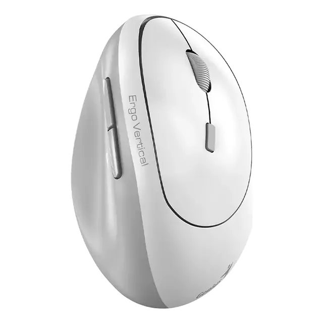 Mouse Vertical Genius 8350s Ergo Bluetooth Silencioso Dual Color Blanco Grey