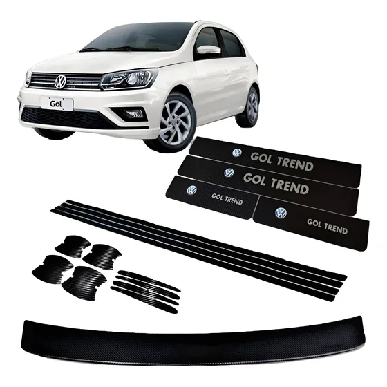 Cubre Zocalos Puertas Baul Uñeros Vw Gol Trend