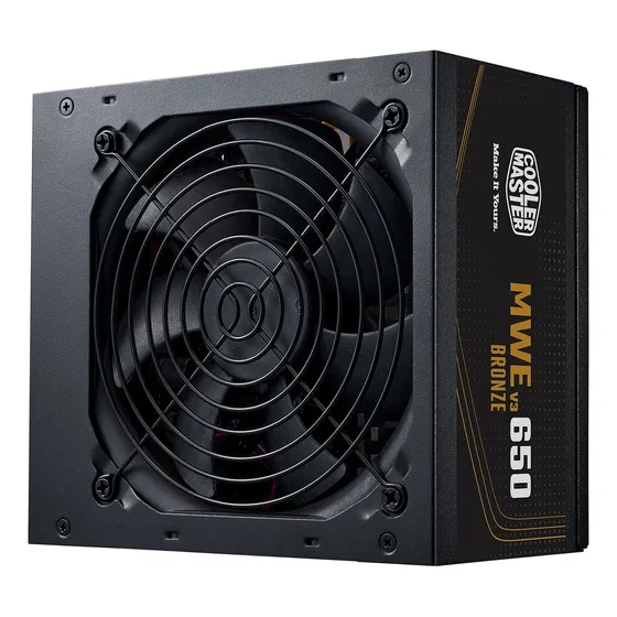 Fuente De Poder Cooler Master Mwe 650 V3 Bronze 80 Plus 650w