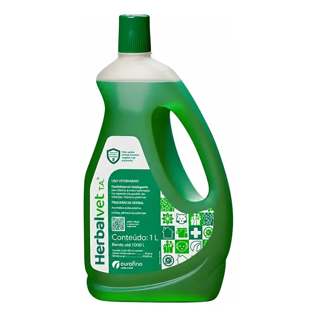 Herbalvet T.a. 1 Litro Ourofino Desinfetante Bactericida