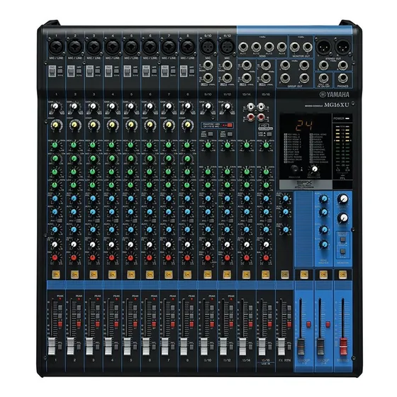 Mesa Yamaha Mg16xu C/ Efeito/usb