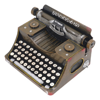 Máquina De Escribir Retro Marrón Modelo Reduce El Estrés Pla Máquina De Escribir Retro Marrón Modelo Reduce El Estrés Pla