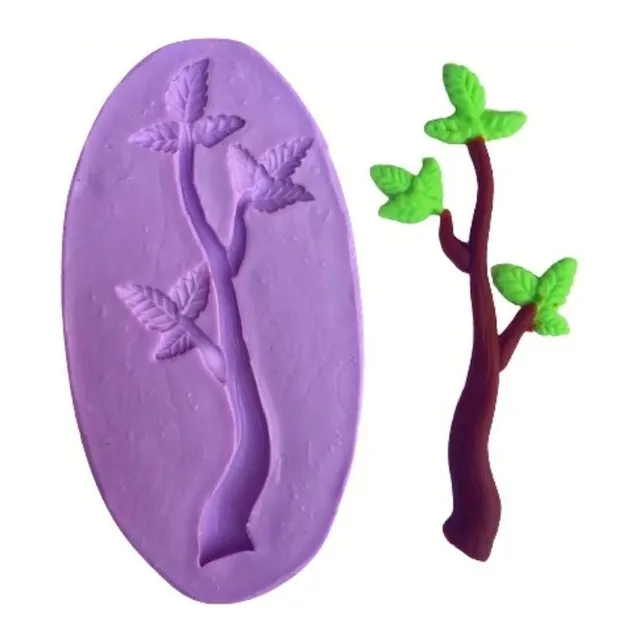 Ab638 Molde De Silicone Galhos Para Decorar
