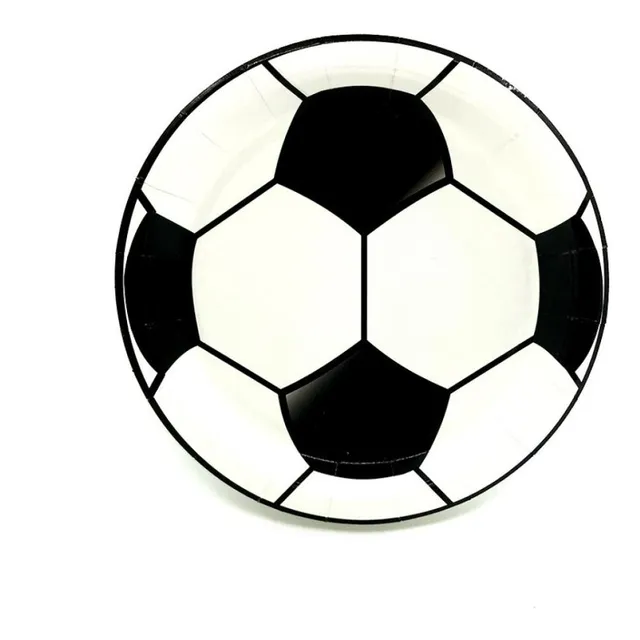 10 Platos De 18 Cm Futbol Pelota -  Decoración