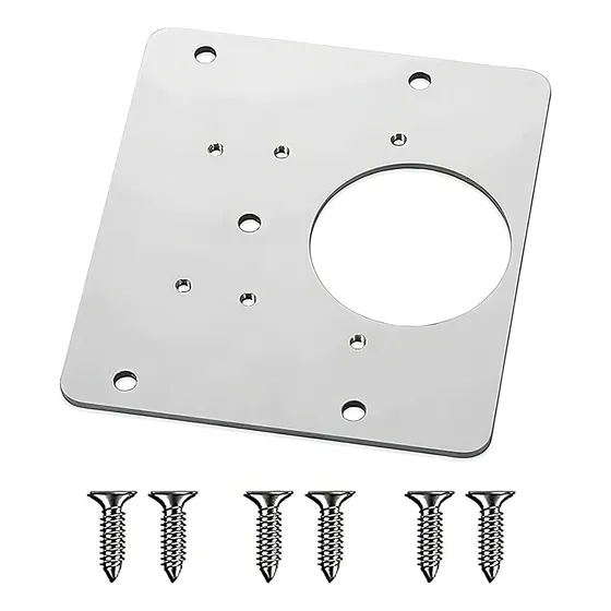 Placa de reparación de placa de acero inoxidable para reparar bisagras de gabinetes
