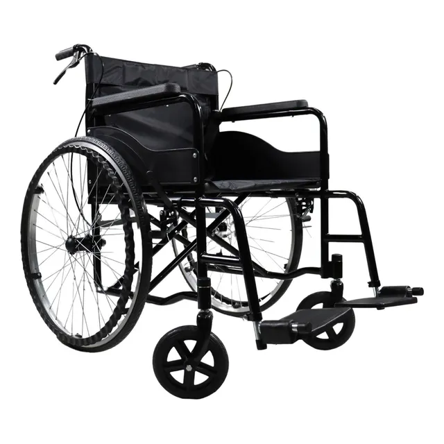 Silla De Ruedas Wellspring Negra Manual Ancho Del Asiento 48cm Color Negro Qy24