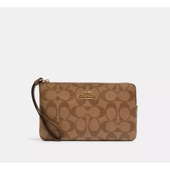Wrislet Coach Largo Khaki (muñequera/billtera Dama)