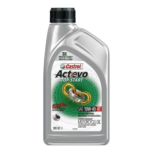 Aceite Castrol Moto 10w40 Actevo Stop & Go Sintético