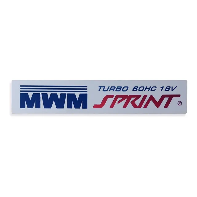 Emblema Motor Silverado Mwm Sprint Aço Inox