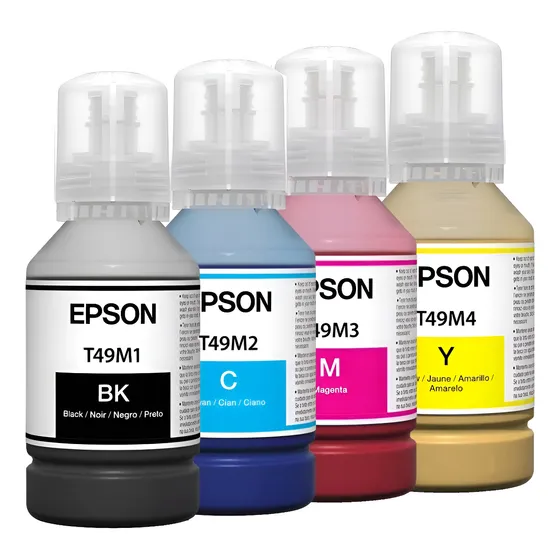Kit Tinta Original Sublimática Epson F570 F170 T49m 04 Cores