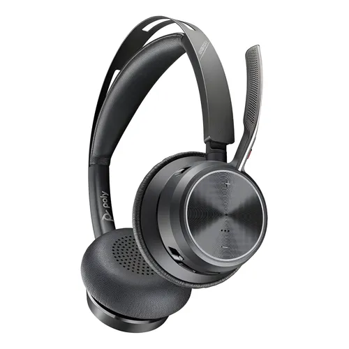 Fone Sem Fio On-Ear Poly Voyager Focus 2 UC USB-A Bluetooth 5.1