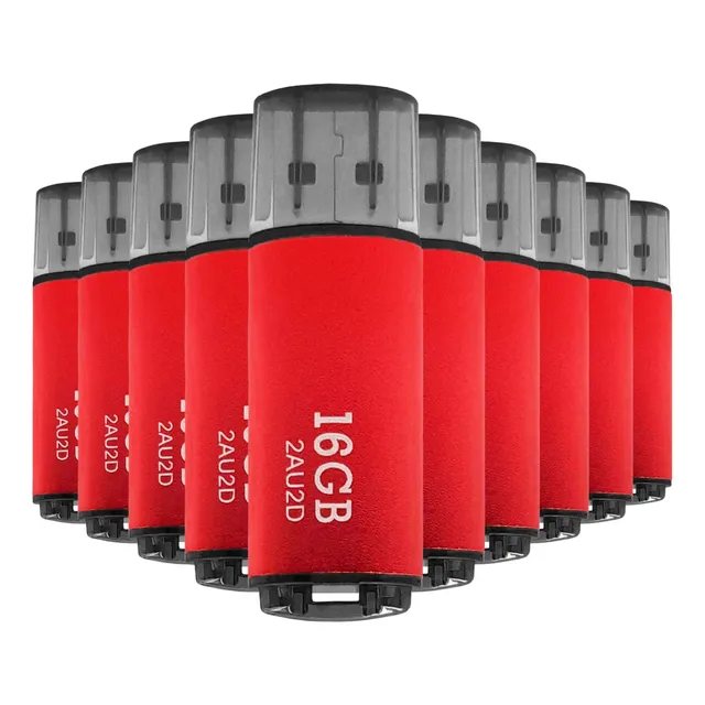 Kit 25 Memoria Usb 16gb Stylos Metalica Usb 2.0 Con Tapa