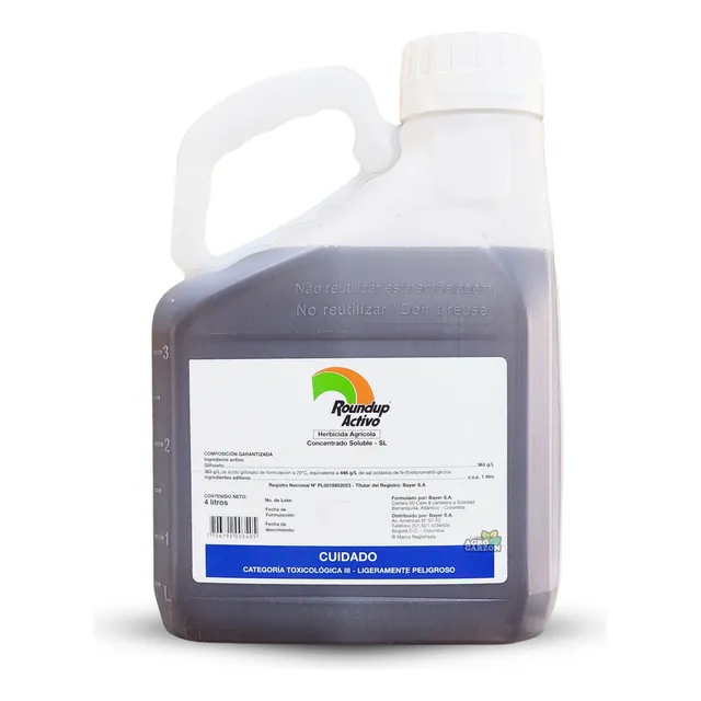 Roundup Activo Herbicida Glifosato X Galón 