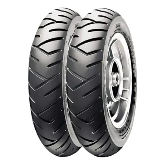Par Pneu Pirelli Sl26 90/90-12 44j + 100/90-10 56j Lead 110