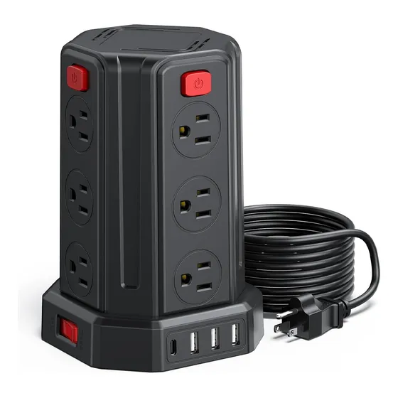 Regleta De Alimentación Contra Sobretensiones 4 Puertos Usb