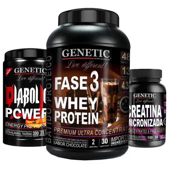 Anabol 3 Proteina Fase 3 Prework Diabolic Creatina Genetic