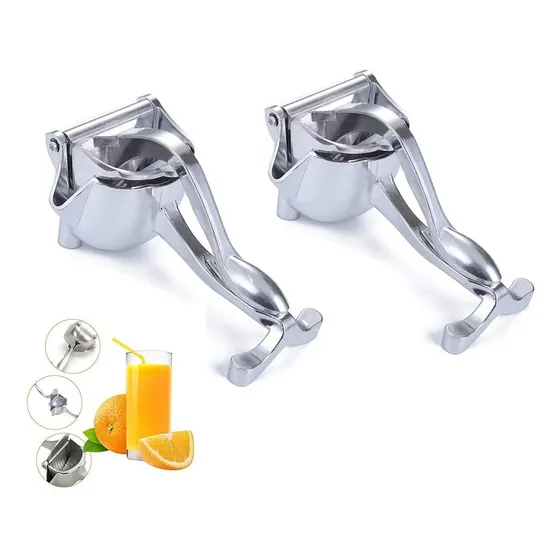 Exprimidor Manual Fruta Aluminio Limon Prensa Mano Lima Jugo