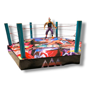 1 Ring Lucha Libre Extra Grande Madera + 1 Figura Sorpresa 1 Ring Lucha Libre Extra Grande Madera + 1 Figura Sorpresa
