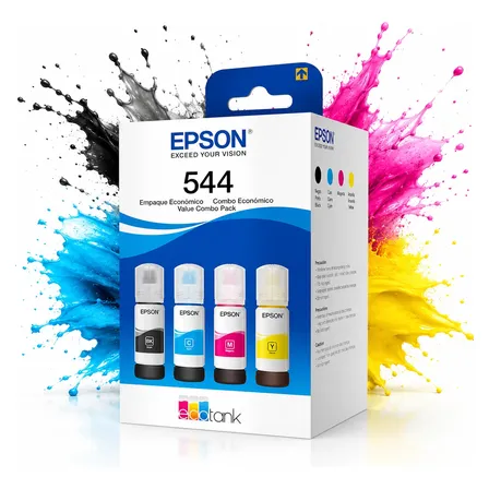Tinta De Impressora T544 L3150 L3110 L3250 Kit 4 Cores Kit 4 Cores