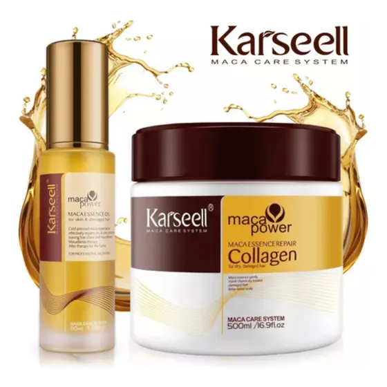 Pack Mascarilla + Aceite Karsell Colágeno Y Argán Original.