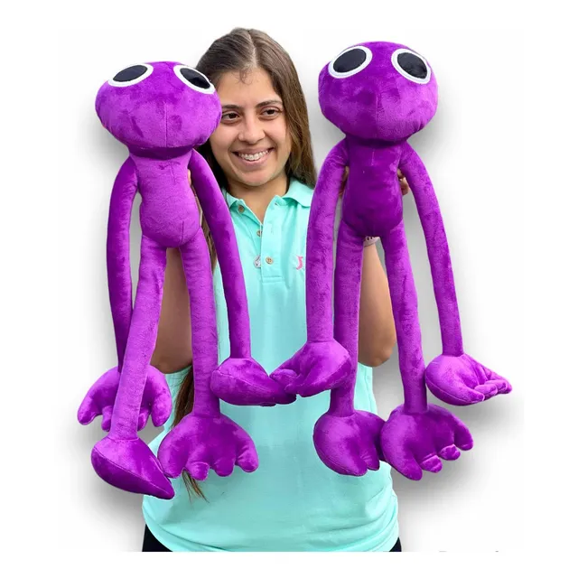 Rainbow Friends Muñeco Blue Peluche Purple Morado Roblox