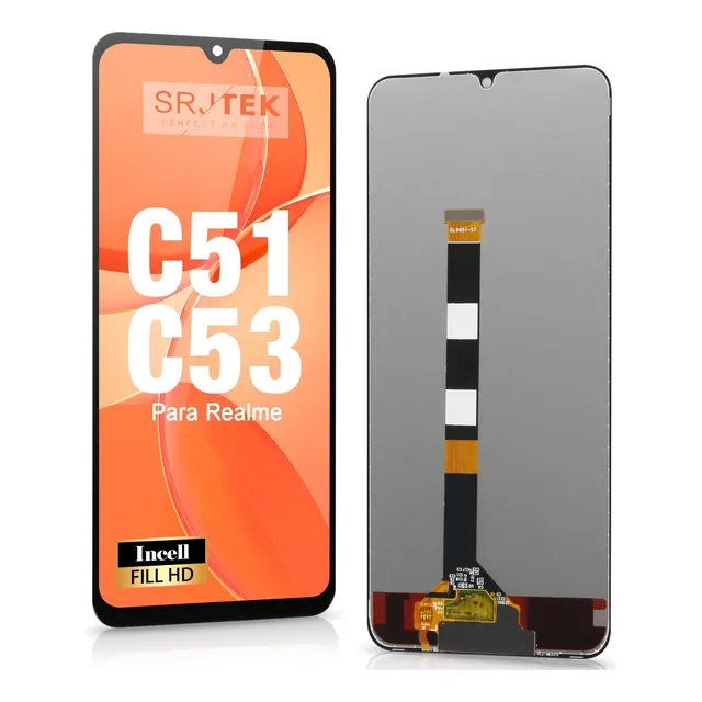 Para Realme C51/ C53 Tela Frontal Touch Display Incell