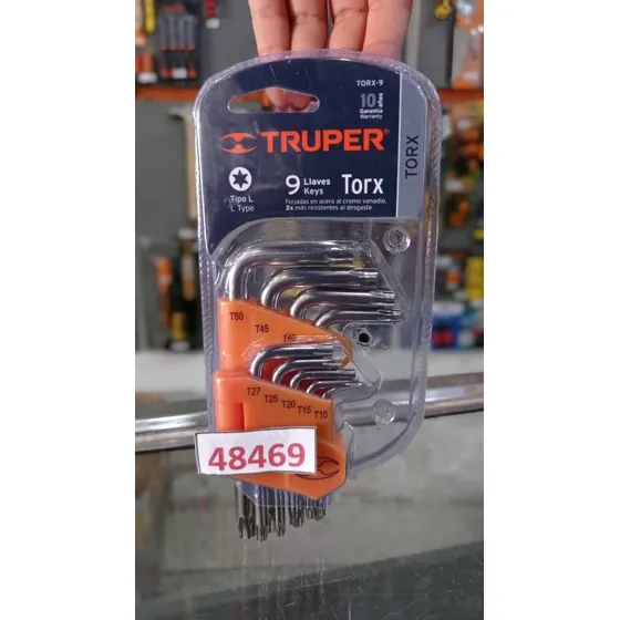 Llaves Torx 9pz Truper 48469