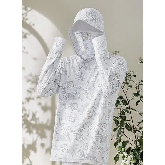M Protección Solar De Los Hombres Sudadera Con Capucha