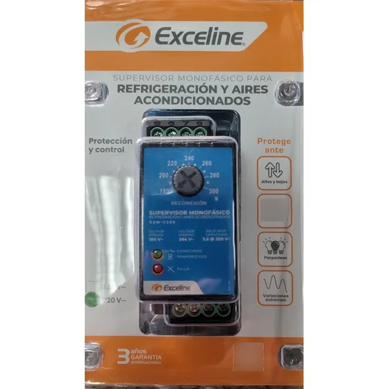 Supervisor De Fase Monofasico 220v Marca  Exceline.