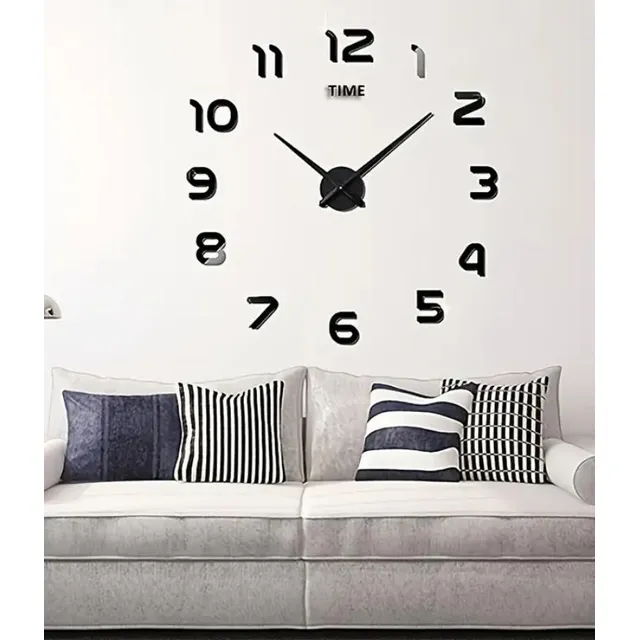Reloj De Pared 3d Adhesivo 120 Cm