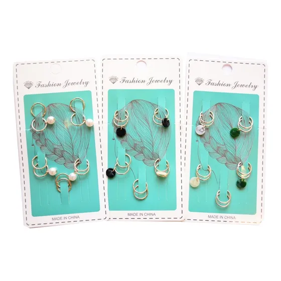 Argollas Para Trenzas Dijes Modelos Surtidos X Mayor X 12 U.