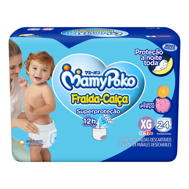 Fralda Calça Mamy Poko Superproteção Jumbo Xg 24 Unidades Fralda Calça Mamy Poko Superproteção Jumbo Xg 24 Unidades