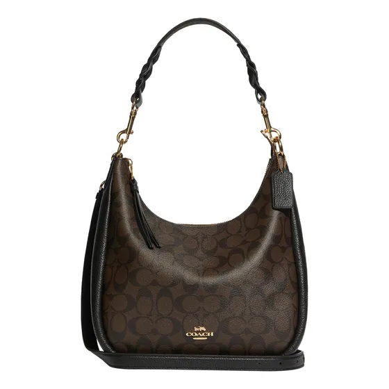 Bolso De Hombro Coach Jules Hobo Signature Canela Leather