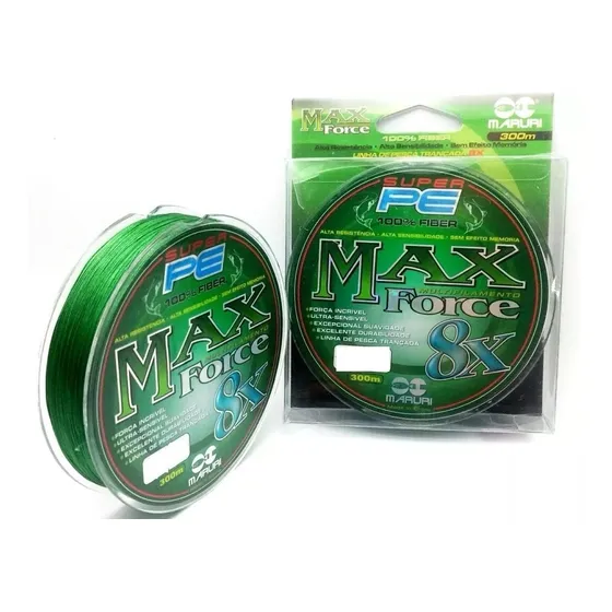 Linha Multifilamento 8 Fios Maruri Max Force 8x 0,27mm 300m